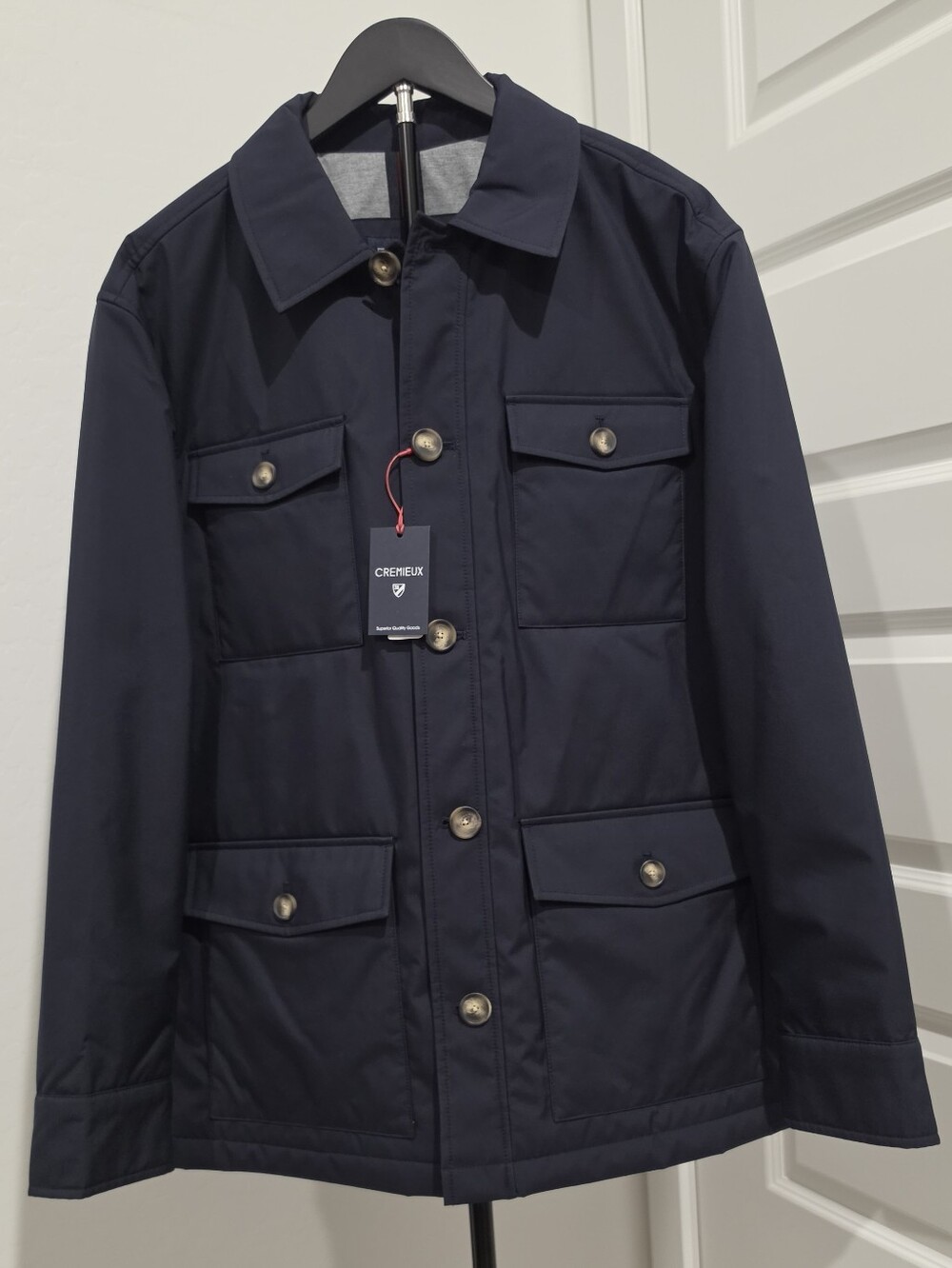 NWT Daniel Cremieux Navy Blue Pocket Utility Field Jacket Men's Size Large